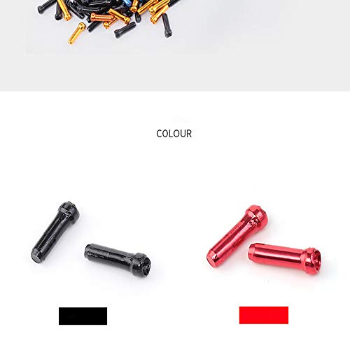 Bike Cable End Caps Crimps - Mixed Color Pack of 64 Pieces