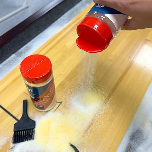 Medium Speed Shuffleboard Powder Set with Mini Brush - 2 Cans