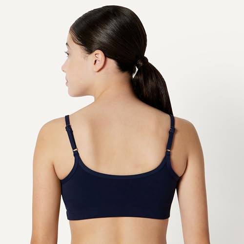 Girls' Light Support Spaghetti Strap Sports Bra - X-Small Navy