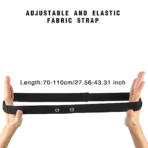 Adjustable Soft Chest Strap for Polar H10 H9 H7 - Black