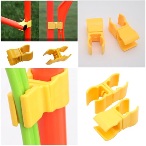 Agility Pole Clip Buckle Set - 6 Pack Rotatable Connectors