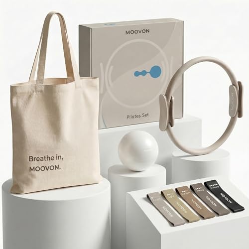 Pilates Equipment Kit for Beginners with Resistance Bands & Ball