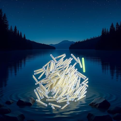 100 Pcs Fluorescent Fishing Float Light Sticks - 3mm Glow Sticks
