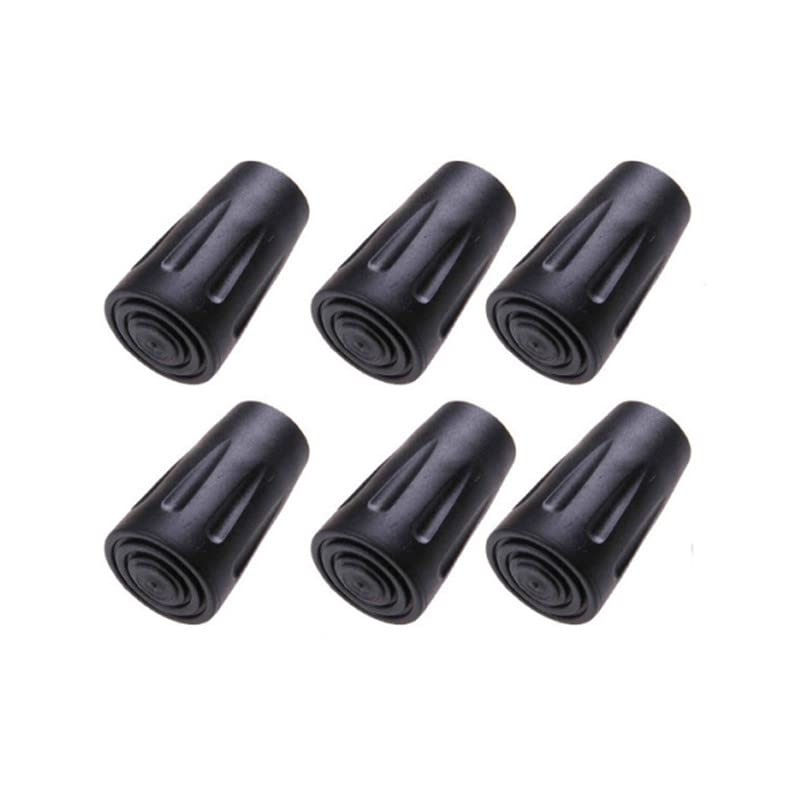 6pcs Rubber Tips for Walking Sticks - Shock Absorption, 11mm