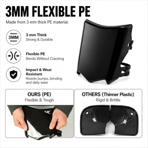 Universal Front Number Plate for Ebikes - Glossy Black