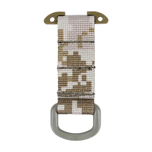 MOLLE D Ring T Mount Bar - Tactical Glove Hook Clip - Desert Camouflage