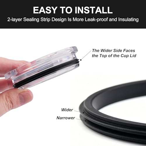 Leakproof Rubber Seal Ring for Yeti Tumbler 20oz - 4pcs