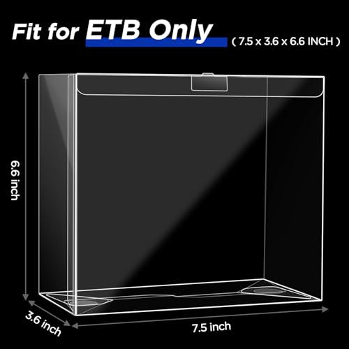 Elite Trainer Box Protector Case - 4 Pack, Transparent Storage