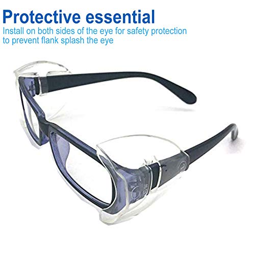Safety Glasses Side Shields - 2 Pairs for Medium to Large Frames