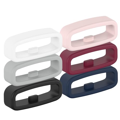 Silicone Fastener Rings for Garmin Smartwatches - 6 Pack