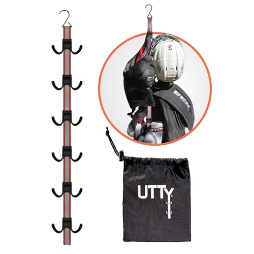 UTTY Portable Hockey Gear Drying Rack - Vertical Over-the-Door Organizer