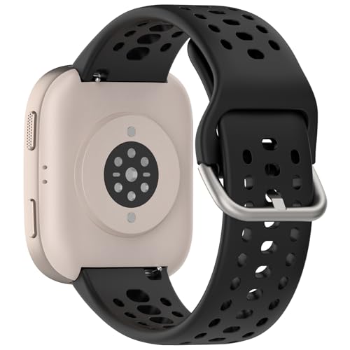 Silicone Sport Band & Case Cover for Amazfit Bip 6 - Black