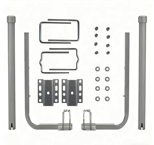 Americangaslogs 2 Pack Adjustable Boat Trailer Guide-Ons, 40-48 Inch Rustproof Steel with PVC Pipes