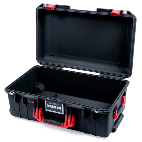 Pelican Air 1535 Carry-On Case - Black with Red Handles & Latches