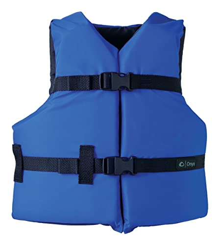 Onyx Youth Life Jacket Blue – Coast Guard Approved Kids PFD for boating