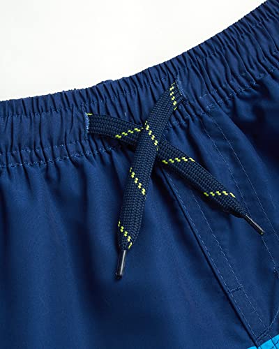 Spider-Man Avengers Swim Trunks for Boys - UPF 50, 3T Navy Multi Stripe