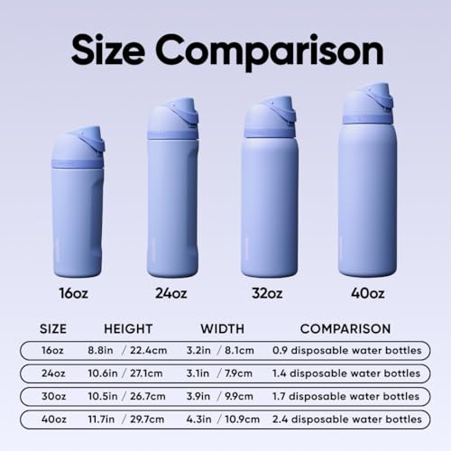 24 oz Insulated Stainless Steel Water Bottle with FreeSip Spout