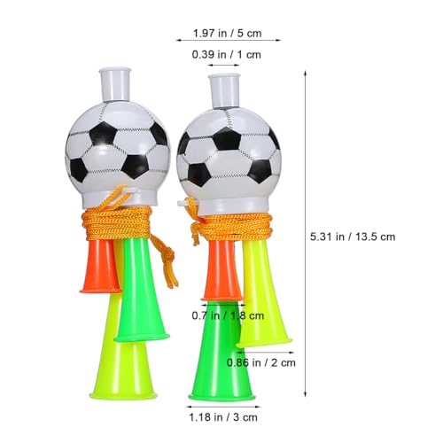 10Pcs Mini Vuvuzela Stadium Horns - Loud Cheer Noisemakers