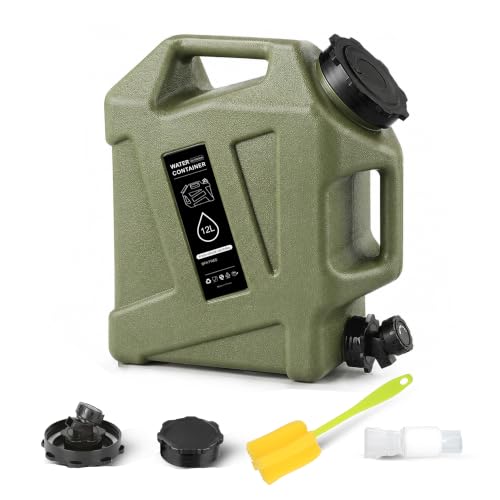 Aurarock 3.2 Gallon BPA-Free Water Jug with Rotatable Spigot – Green, 3.2 gal