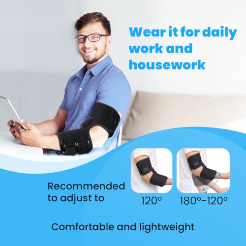 Sylong Black M Cubital Tunnel Syndrome Elbow Brace for Ulnar Nerve Support