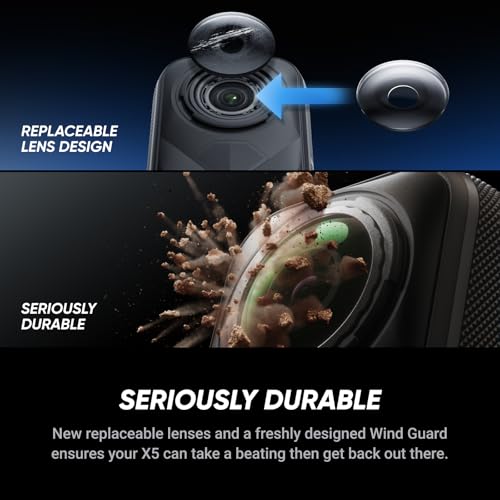 8K 360° Action Camera with Waterproof Design and Stabilization