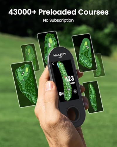 Golf GPS Speaker with 43K+ Courses & Detachable Handheld - Obsidian Black