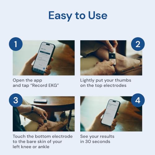 KardiaMobile 6-Lead EKG Monitor - Detects AFib & Irregular Heartbeats