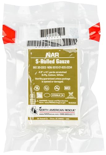 Sterile S-Rolled Gauze Dispenser - 4.5" x 4.1 yd for First Aid
