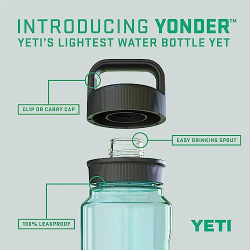 YETI Yonder 20oz Seafoam Water Bottle with Leakproof Cap – Lightweight & BPA-Free