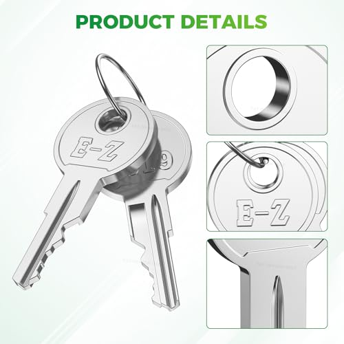 Panglong EZGO Golf Cart Key Bulk Set 10 PCS - OEM 17063-G01, Fits 1981-UP TXT RXV