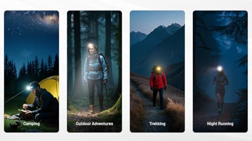 400 Lumens Ultra Lightweight Headlamp - USB-C Rechargeable, MCT Black
