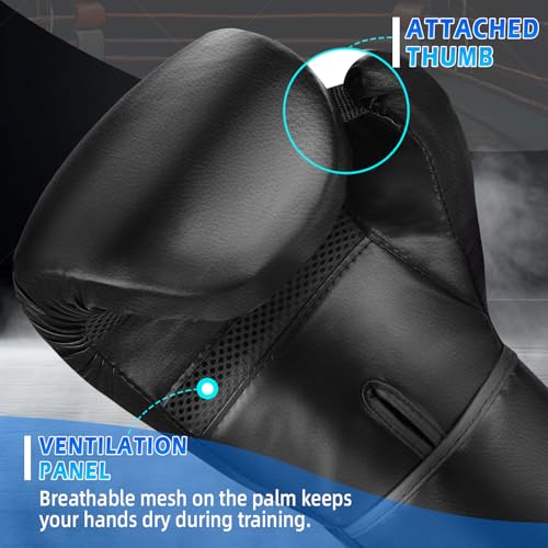 YORWHIN Heavy Punching Bag Boxing Gloves for Men & Women, Muay Thai MMA Training