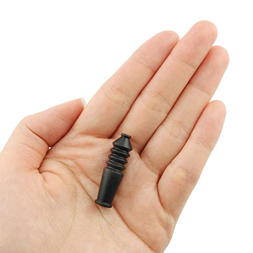 Bicycle V-Brake Cable Brake Boot Rubber - 10 Pack, Black