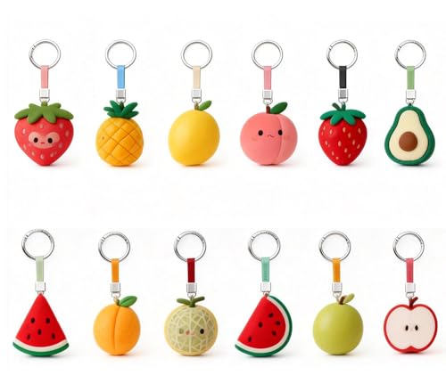 Colorful Round Carabiner Clips - 48pcs 1 Inch Key Ring Set