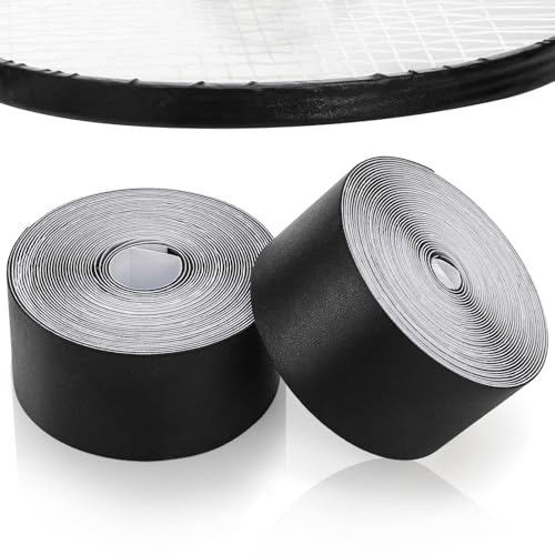 Nagpew Tennis Racket Edge Guard Tape - 2 Pcs, 1.4" x 16.4ft, Black