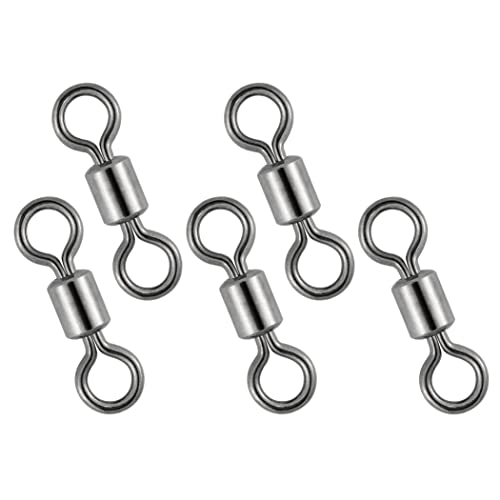 Fishing Micro Swivels - 50 Pack 7mm (20LB) High Strength Connectors