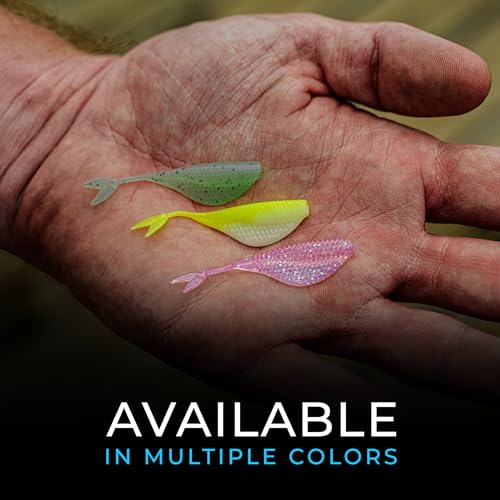 Clobber Minnow 2" Soft Plastic Bait - Ghost Ice Minnow - 12 Pack