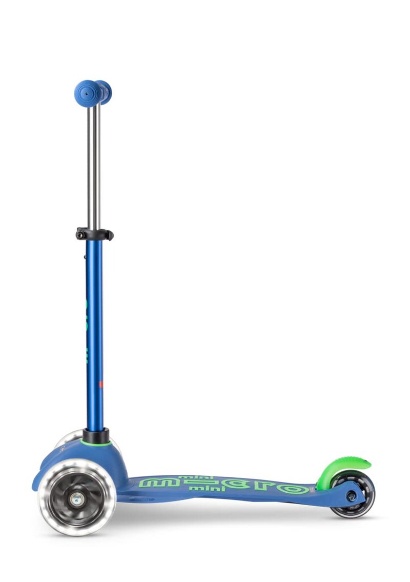 Micro Kickboard | Mini LED Kids Scooter for Ages 2-5 | Children up to 110 lbs | 3 Wheel Lean-to-Steer Design | Adjustable T Bar | Smooth Ride, Motion Activated PU LED Wheels | Swiss Design