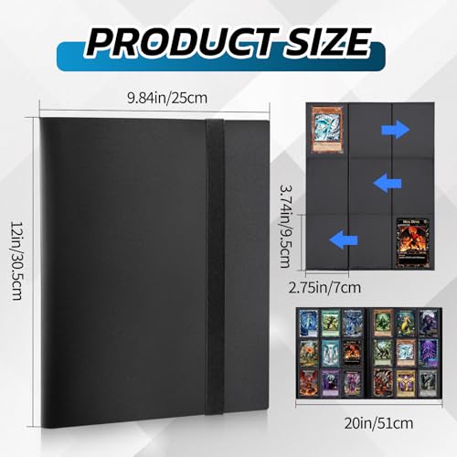 9 Pocket Card Binder for Trading Cards - Rose Red