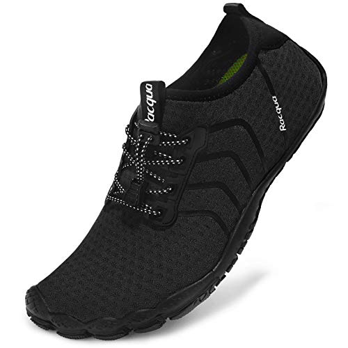 Quick Dry Barefoot Water Shoes for Beach Sports - Black (Wz111)