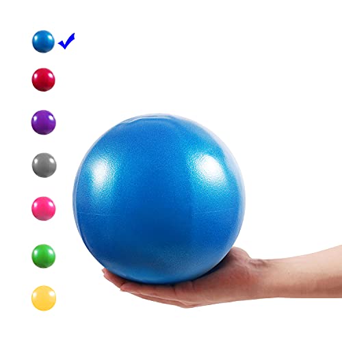 9-Inch Mini Exercise Ball for Yoga, Pilates & Core Training - Blue