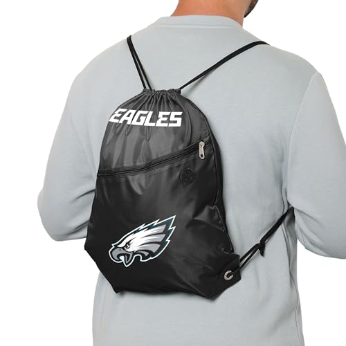 Philadelphia Eagles Drawstring Backpack - Team Color, One Size