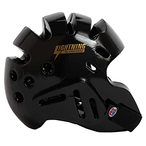 Proforce Lightning Headgear Black Medium - Protective Wrestling Headgear