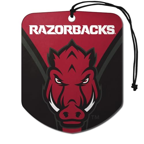 NCAA Arkansas Razorbacks Car Air Freshener - 2 Pack, Black Ice