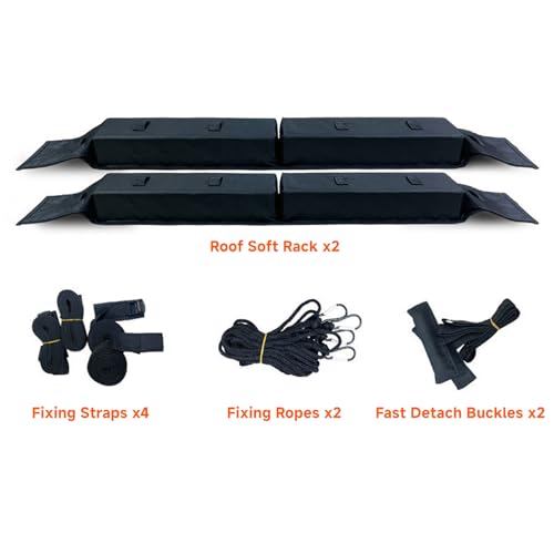 Soft Roof Rack for Kayak, Surfboard, & Luggage - 600D Oxford