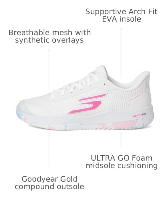 Pickleball Shoes for Women - Viper Court Pro 2.0 with Arch Fit Insole