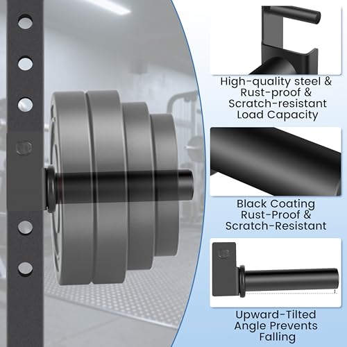 Olympic Weight Plate Holder for 3x3 Rack with 1" Hole - 4 Pack