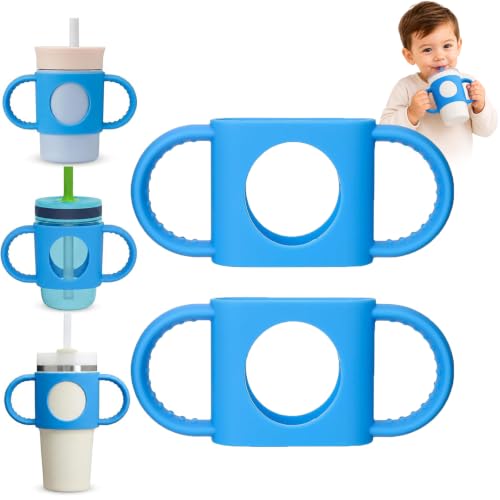Venobo Silicone Dual-Handle Cup Grip for Kids Water Bottles 12oz-15oz