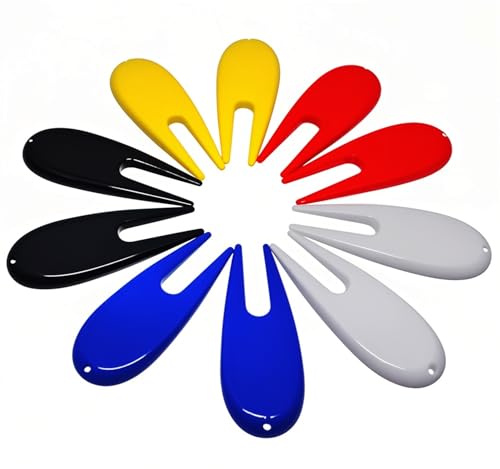 Golf Divot Repair Tools - 10pcs Mixed Color Pack