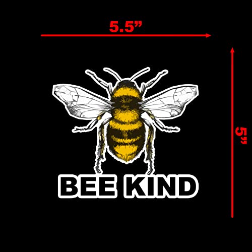 Bee Kind Sticker Decal - High Quality Weatherproof 5.5"x5"